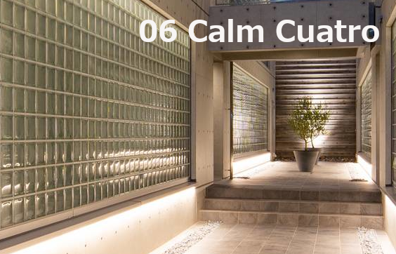 写真：ガラスブロック採用例：Calm Cuatro